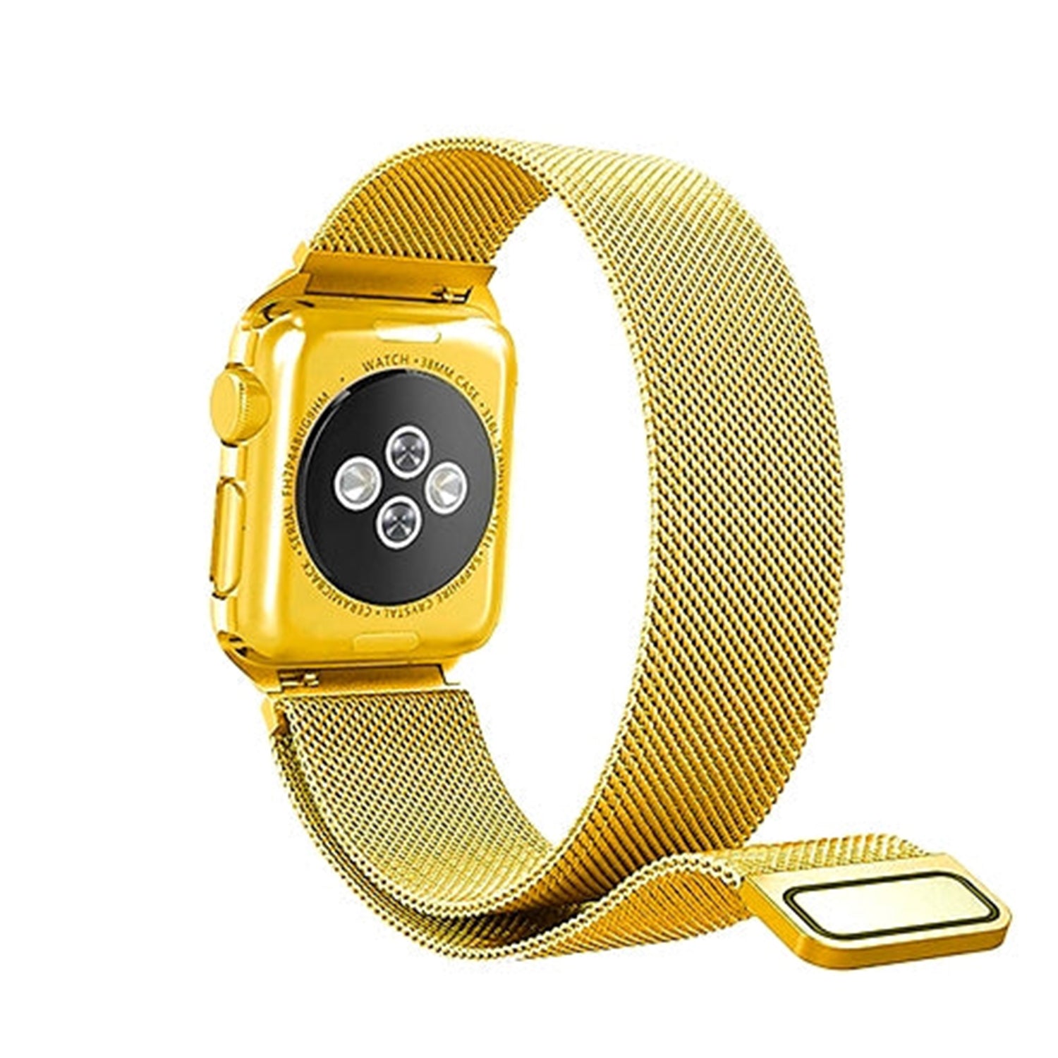 38mm Stainless Steel Wristband  for i-Watch Series 4/3/2/1  Milanese Loop with Strong Magnetic Closure Strap