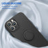 Soft Liquid Silicone Case With Stand Ring Holder For iPhone 13 Pro Max (6.7")