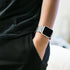 38/40 mm Stainless Steel Wristband with Butterfly Buckle for i-Watch Series 4/3/2/1 - Rose Gold