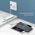 3 in 1  Fast charging small and exquisite  data cables-White