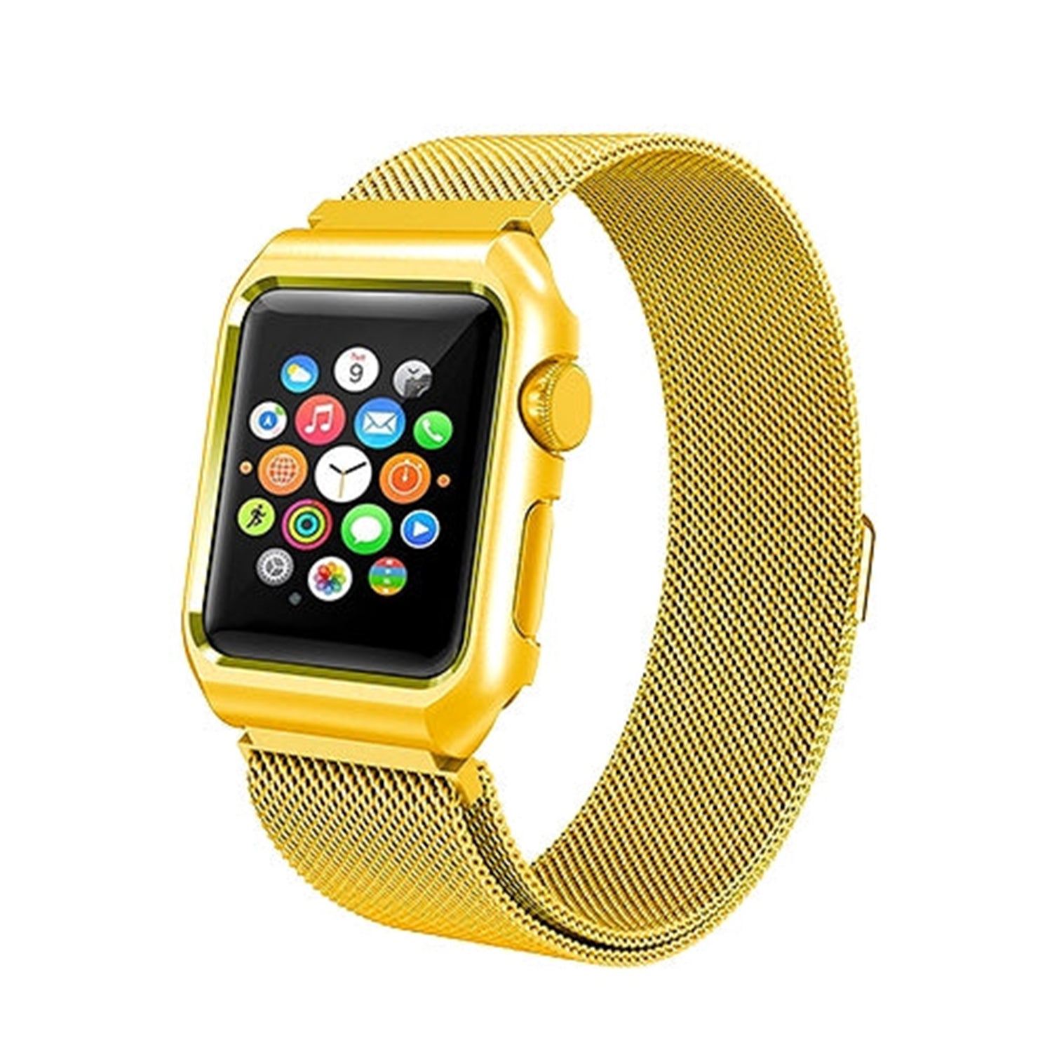 38mm Stainless Steel Wristband  for i-Watch Series 4/3/2/1  Milanese Loop with Strong Magnetic Closure Strap