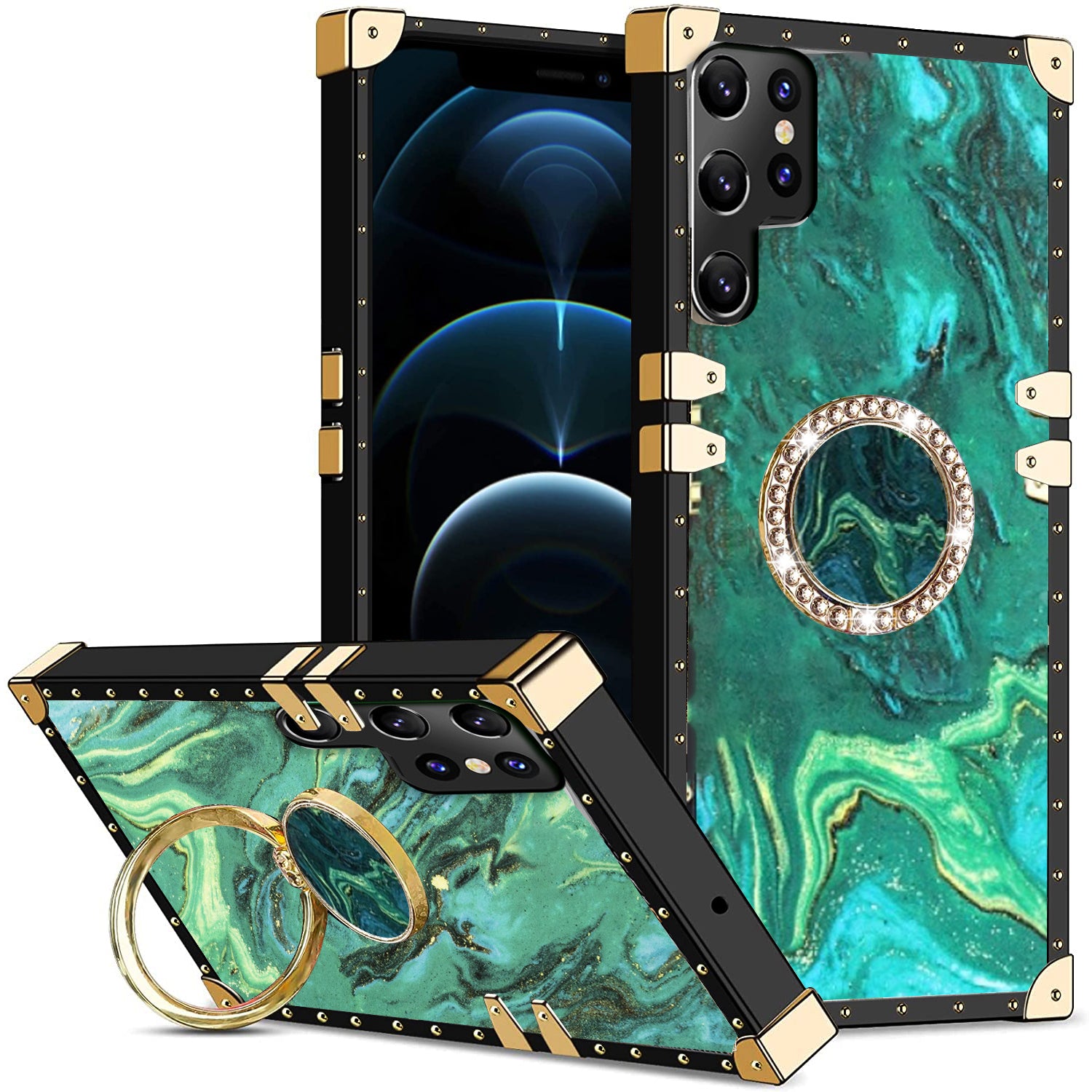 Samsung Galaxy S23 Ultra TPU luxury  fashion case with kickstand