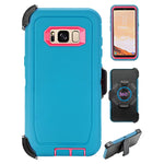 Samsung Galaxy S8 Heavy Duty Shock Reduction Case with Belt Clip (No Screen)