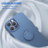 Soft Liquid Silicone Case With Stand Ring Holder For iPhone 13 Pro Max (6.7")