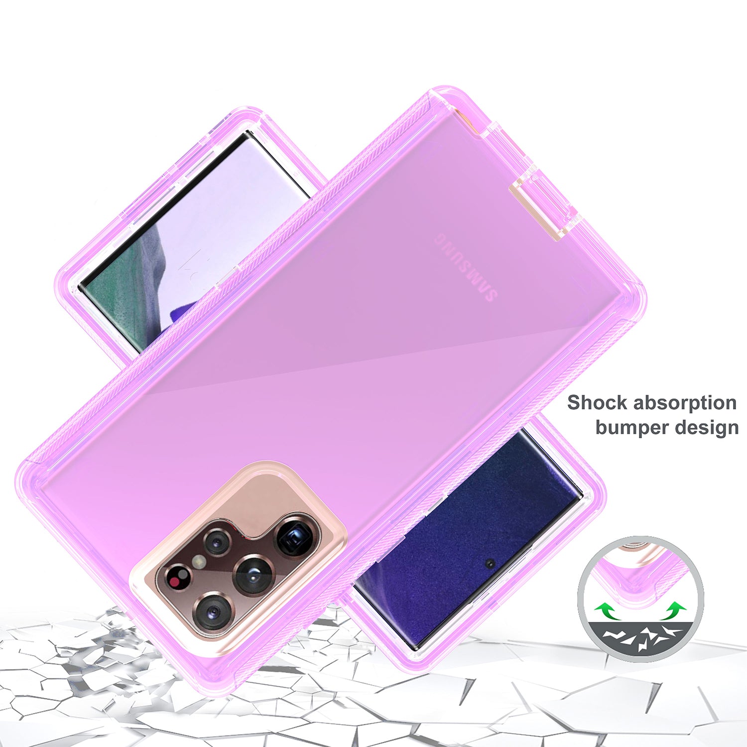 Galaxy S23 Ultra Transparent Full Protection Heavy Duty Case