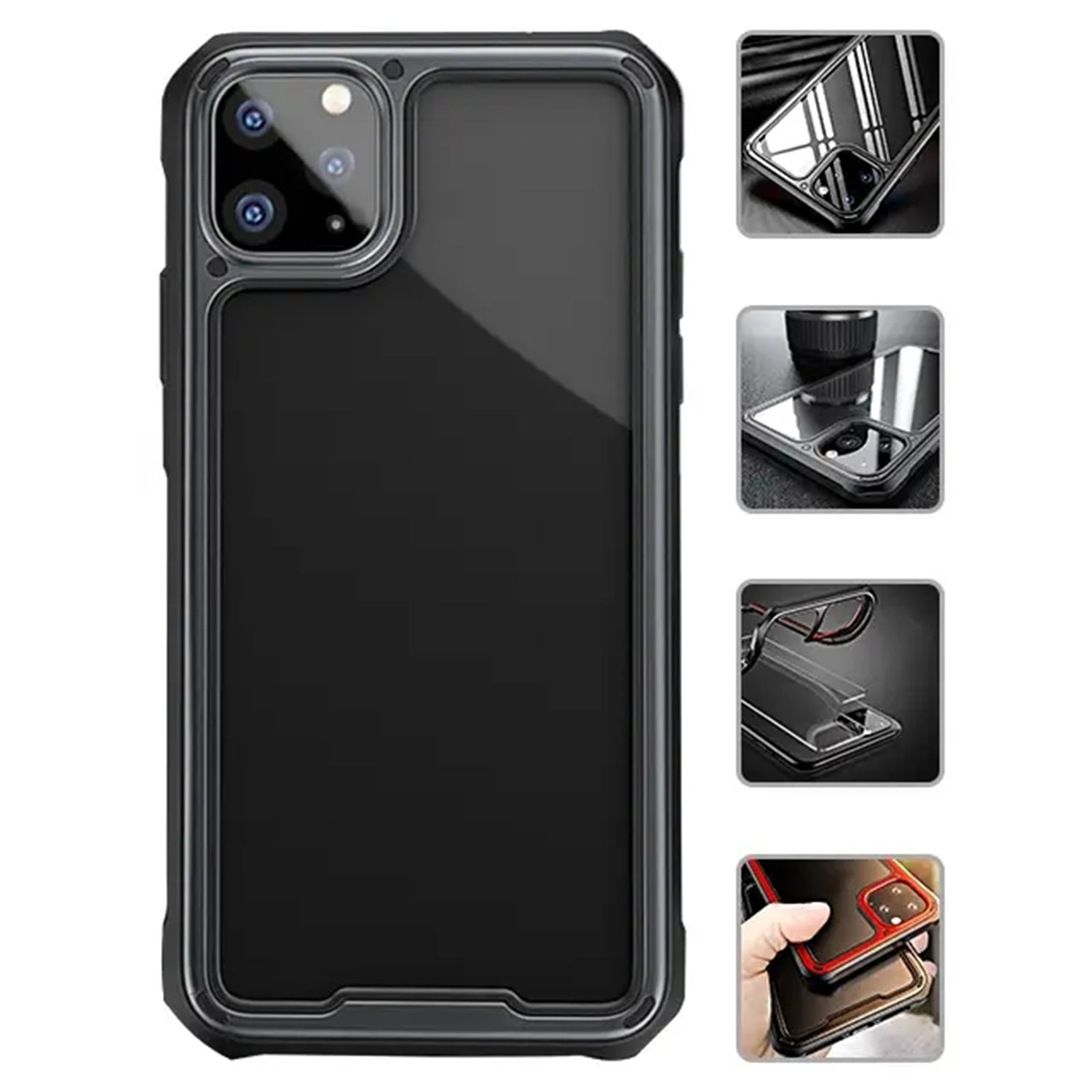 Hard PC + Flexible TPU Frame [Shock-Absorbing] for iPhone 11 Pro Max Case