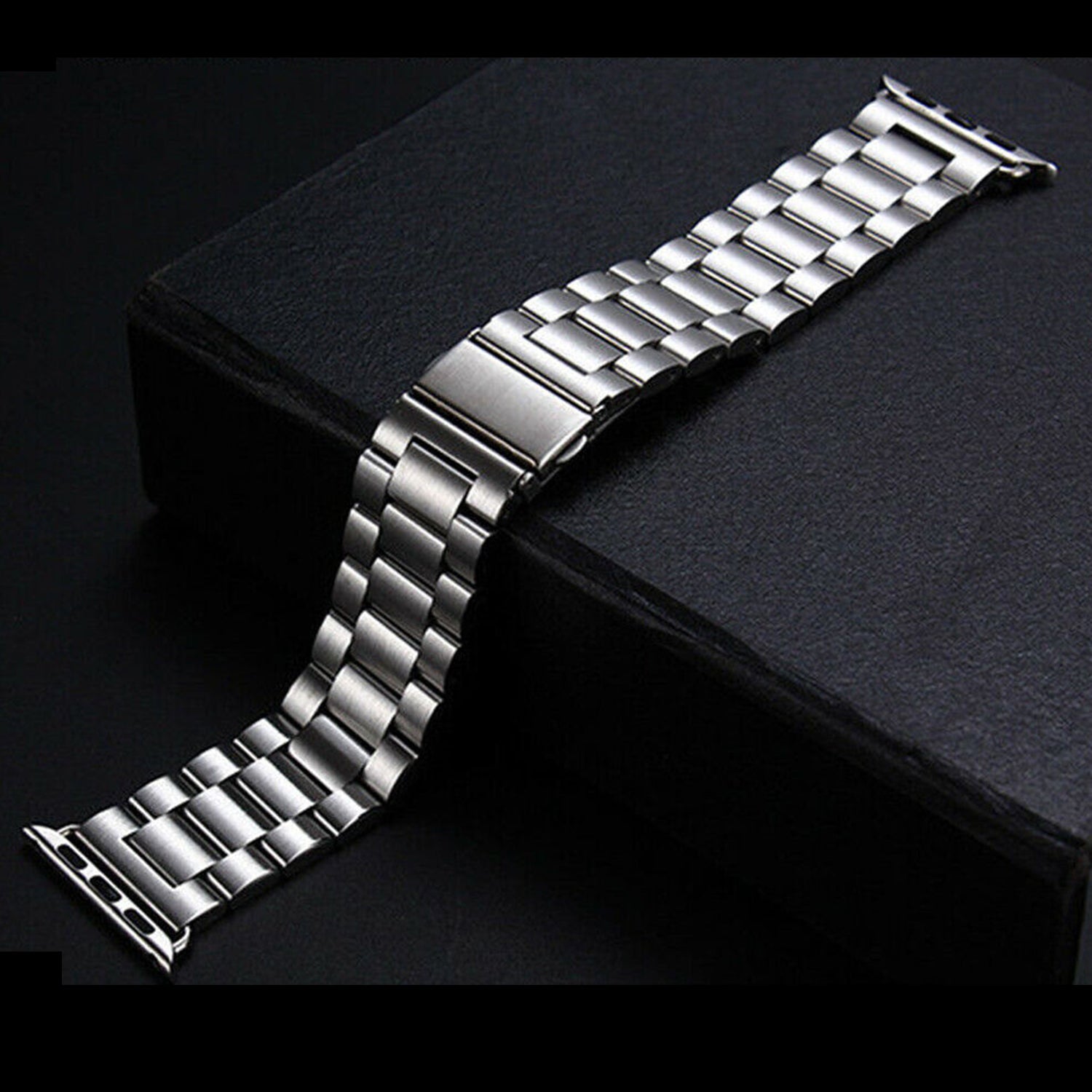 42/44 mm Stainless Steel Wristband with Butterfly Buckle for i-Watch Series 4/3/2/1