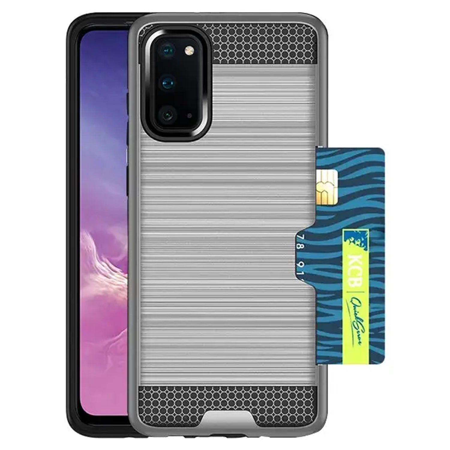 Slidable Card Holder case Compatible with Samsung Galaxy S20