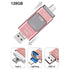 3 in1(Type C & Lightning & USB3.0) i Flash Drive for Apple iOS & Android & Computers (128GB)