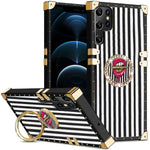 Samsung Galaxy S23 Ultra TPU luxury  fashion case with kickstand