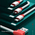 3 in 1  Fast charging small and exquisite  data cables-White