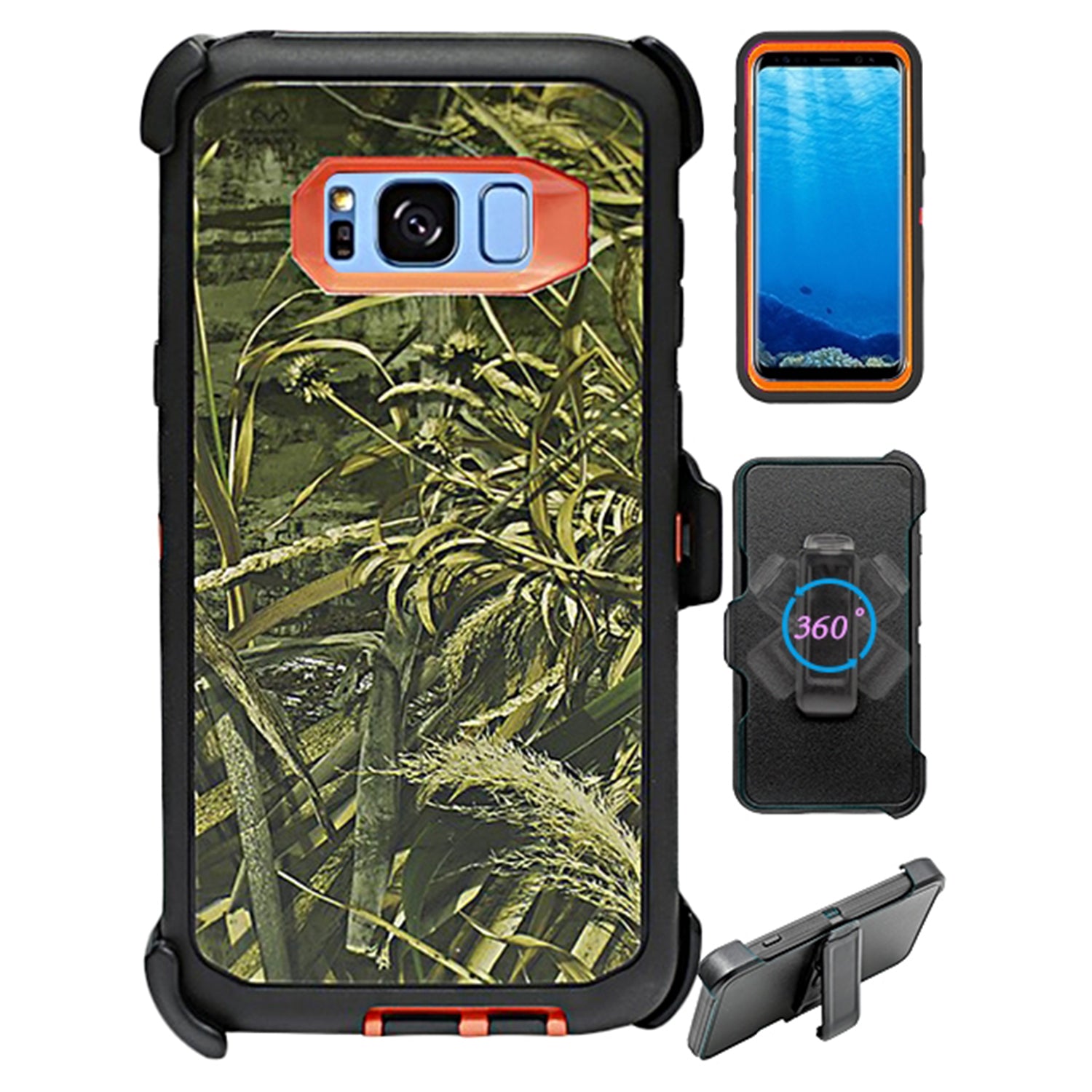 Galaxy S8 Plus & Shock Reduction Case with Belt Clip (No Screen) Design Full body/Heavy Duty Protection Case