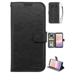 Note 8 Real Plain Leather Wallet Case