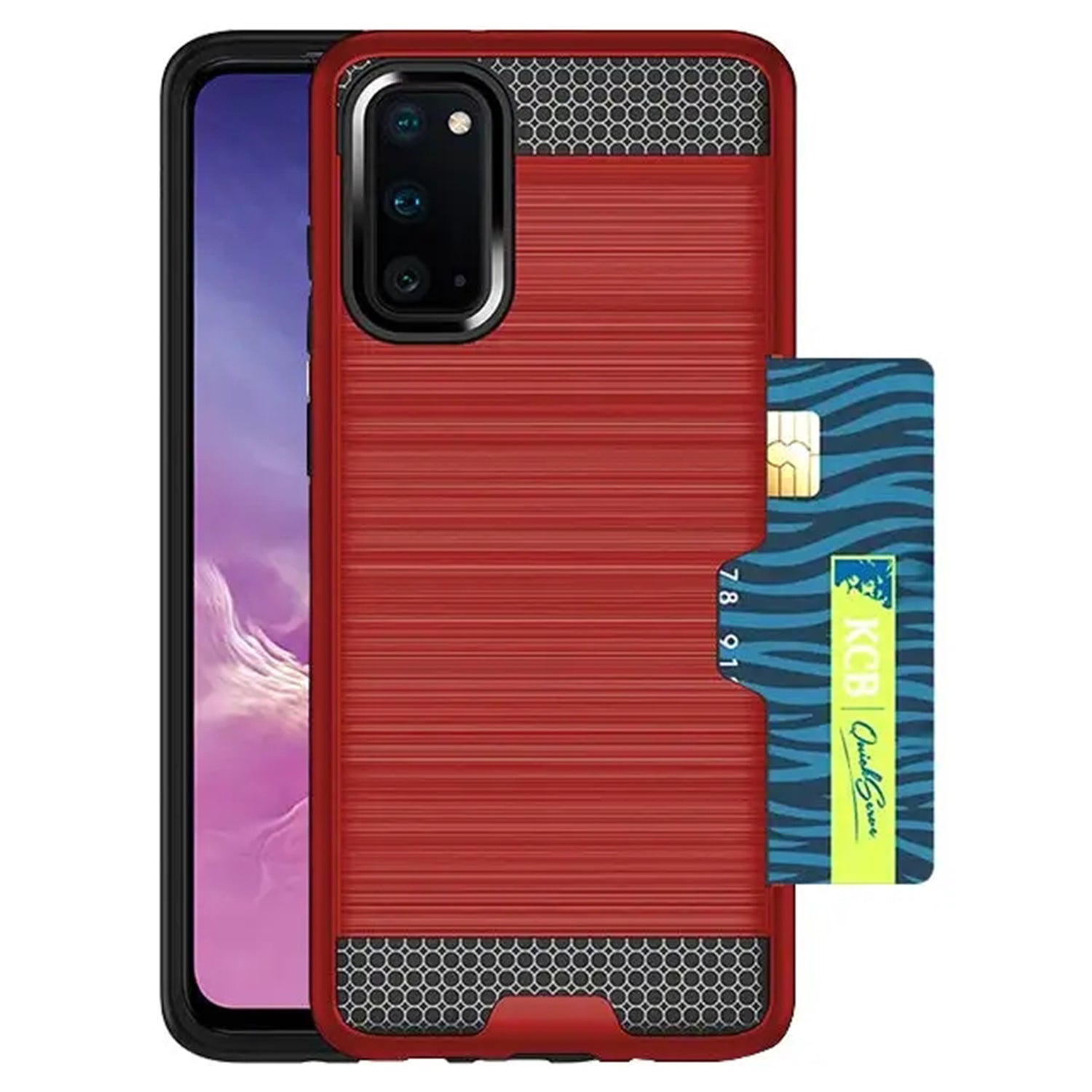 Slidable Card Holder case Compatible with Samsung Galaxy S20