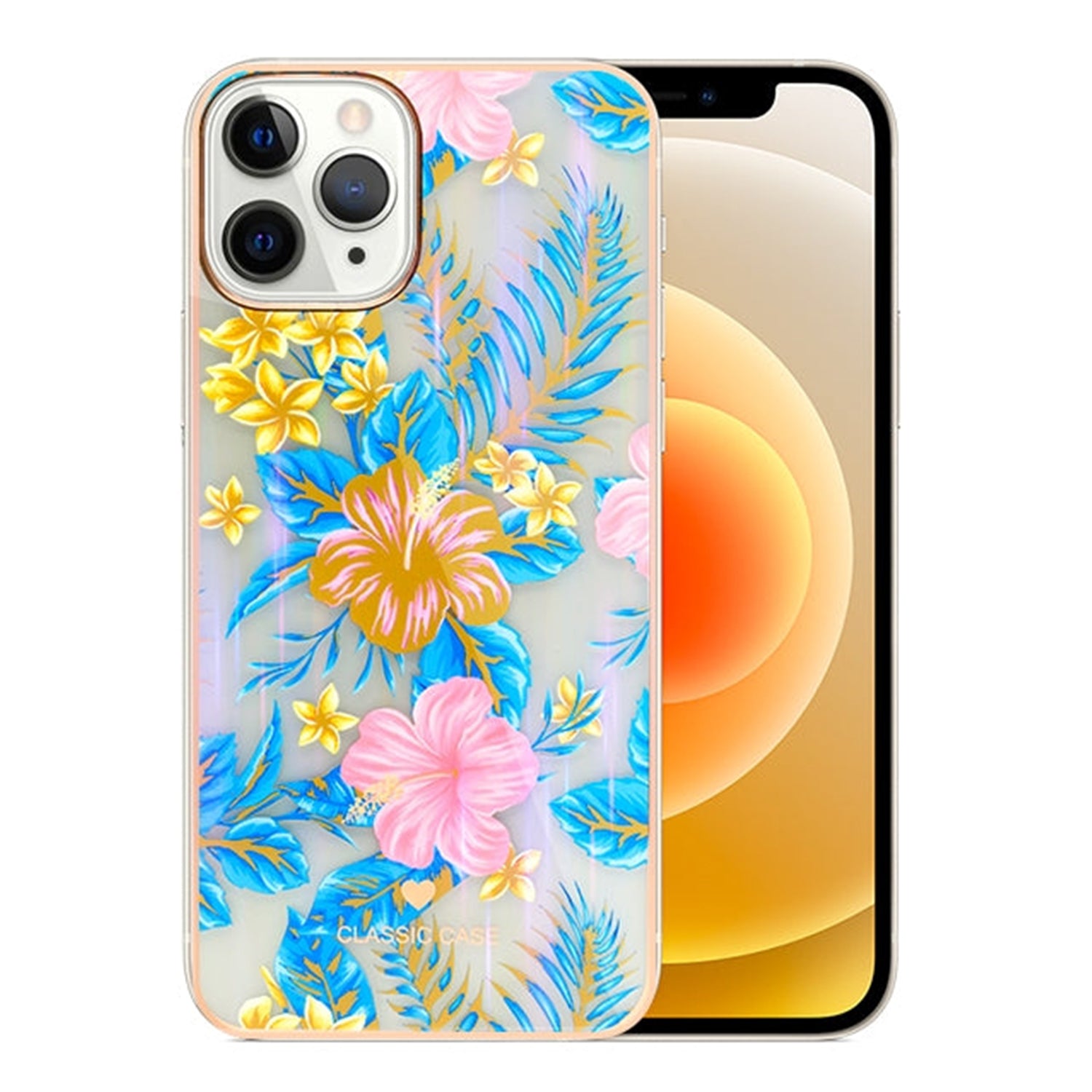 iPhone 13 Pro TPU painted fashion flower case