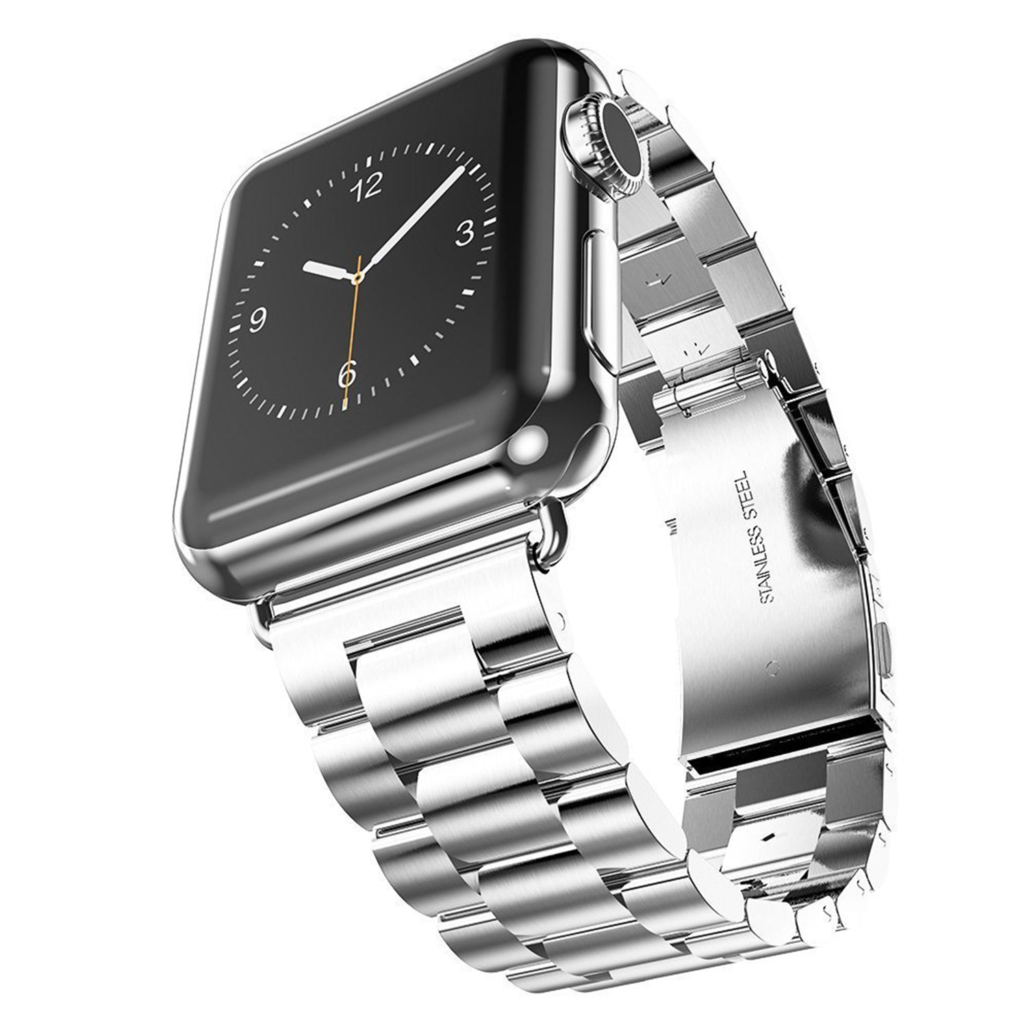 42/44 mm Stainless Steel Wristband with Butterfly Buckle for i-Watch Series 4/3/2/1