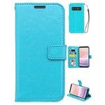 Note 8 Real Plain Leather Wallet Case