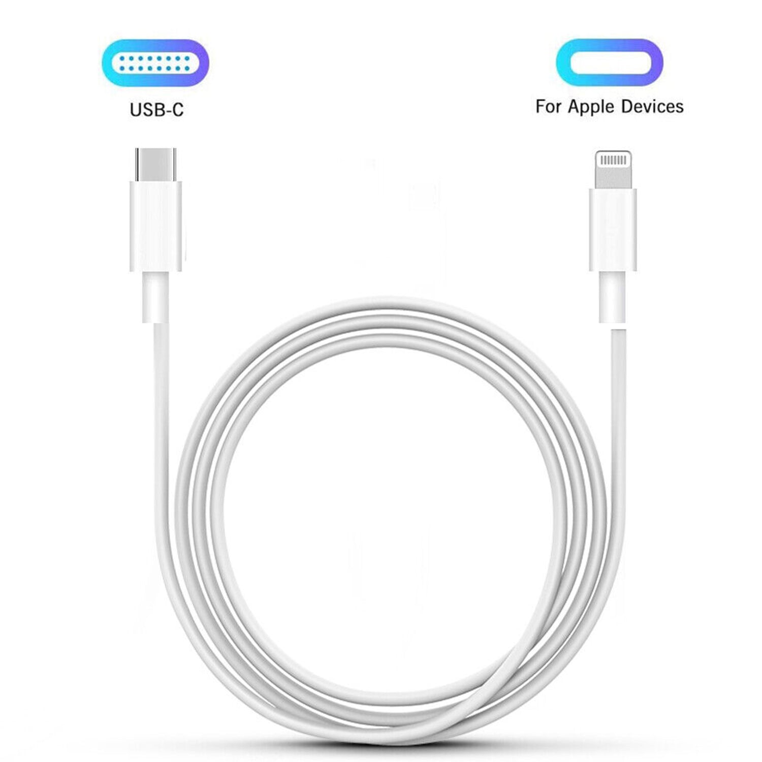 Lightning to Type-C Charging Cable for iPhone 12/12 Pro/ 11  Series (6FT)