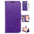 Real Plain Leather Wallet Case for Galaxy S8 Plus