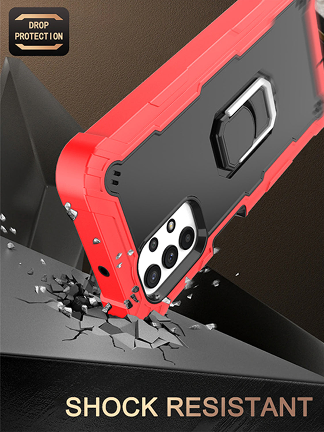Full azimuth protection hardware bracket silicone case for Samsung Galaxy A32(5G) Case