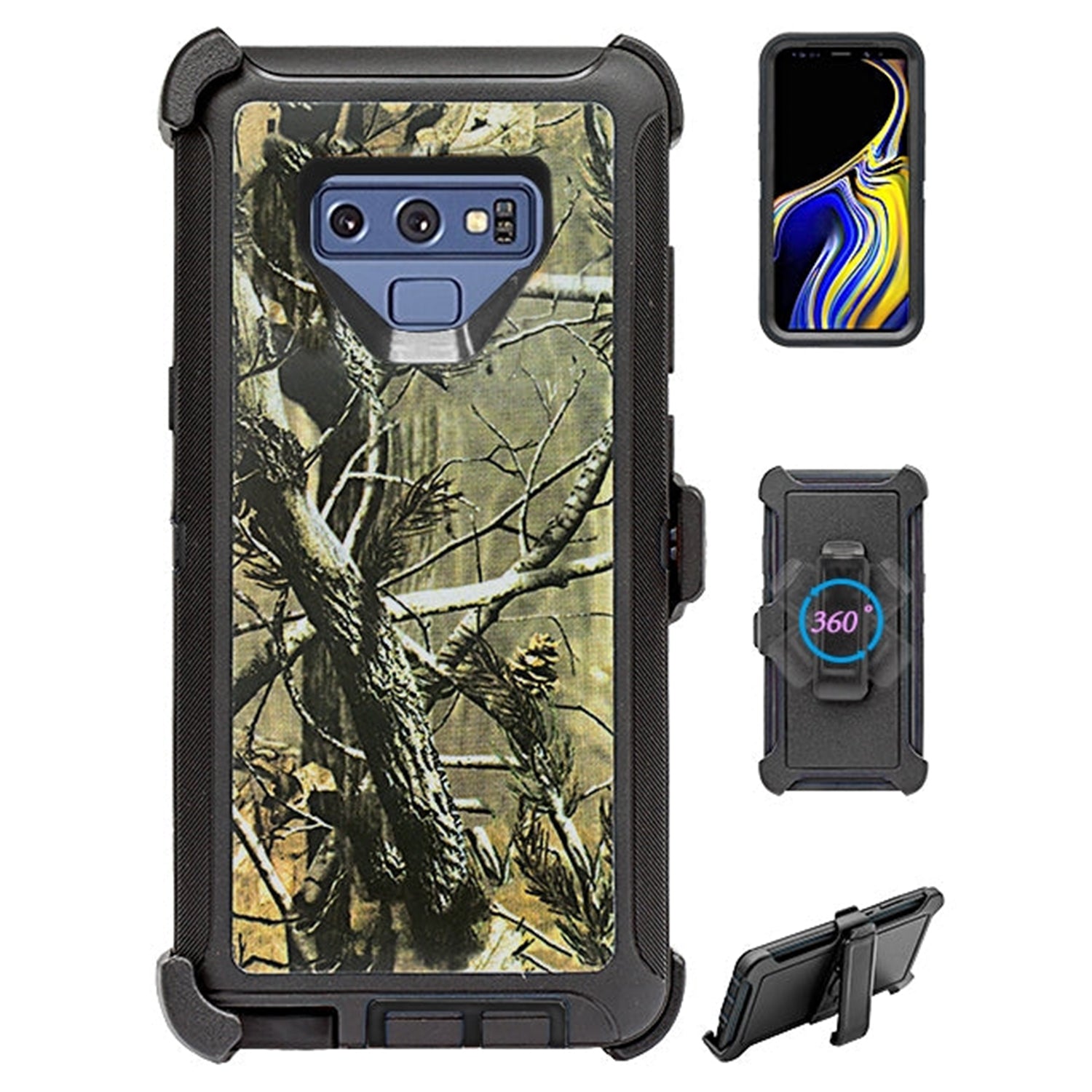 Galaxy Note 9 Design Full Protection Heavy Duty Case for (No Screen)