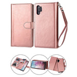 Samsung Galaxy Note 10 Plus 2 in 1 Leather Wallet Case With 9 Credit Card Slots and Removable Back Cover