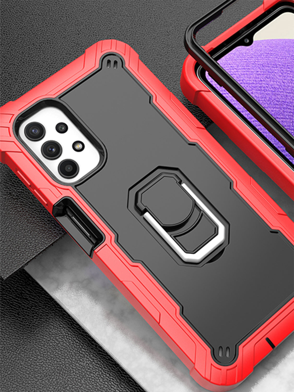Full azimuth protection hardware bracket silicone case for Samsung Galaxy A32(5G) Case