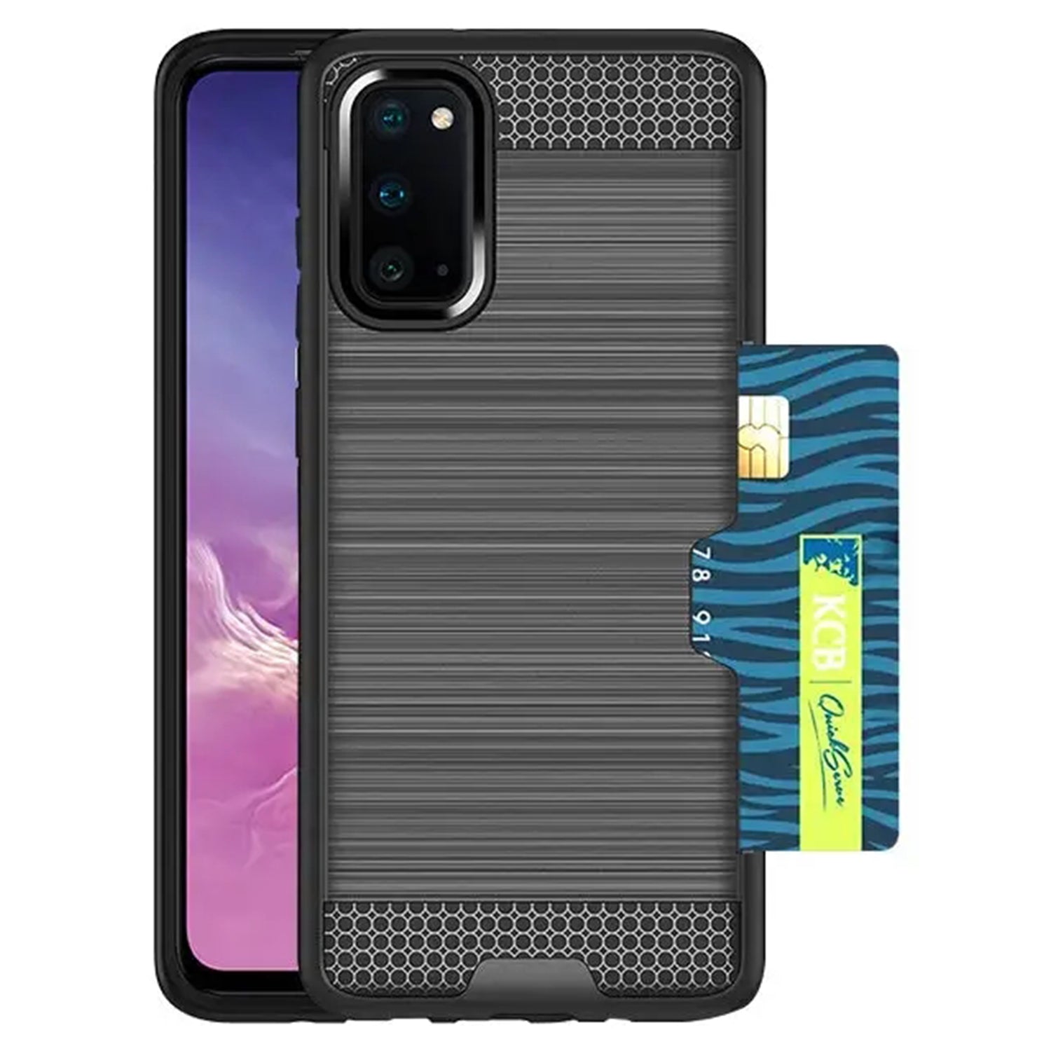 Slidable Card Holder case Compatible with Samsung Galaxy S20