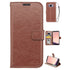 Real Plain Leather Wallet Case for Galaxy S8 Plus