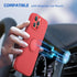 Soft Liquid Silicone Case With Stand Ring Holder For iPhone 13 Pro Max (6.7")