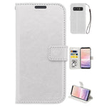Note 8 Real Plain Leather Wallet Case