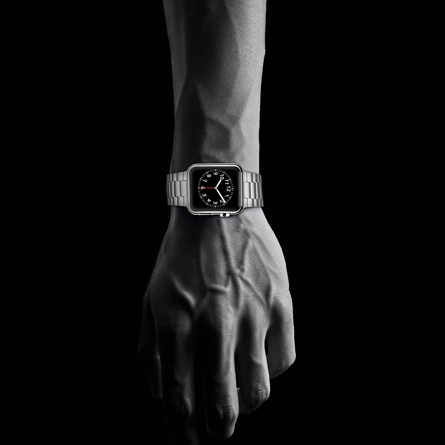 38/40 mm Stainless Steel Wristband with Butterfly Buckle for i-Watch Series 4/3/2/1 - Rose Gold