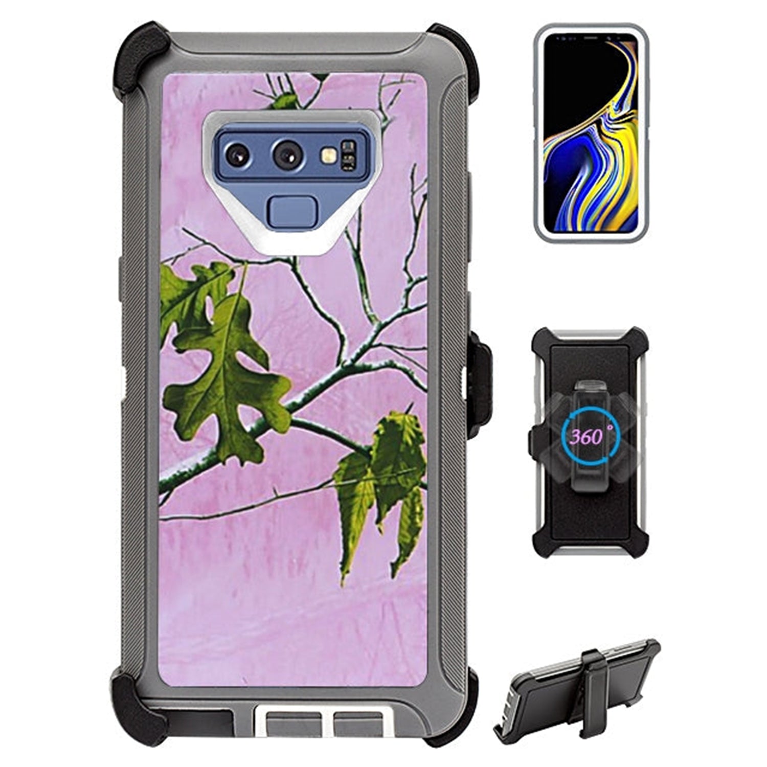 Galaxy Note 9 Design Full Protection Heavy Duty Case for (No Screen)
