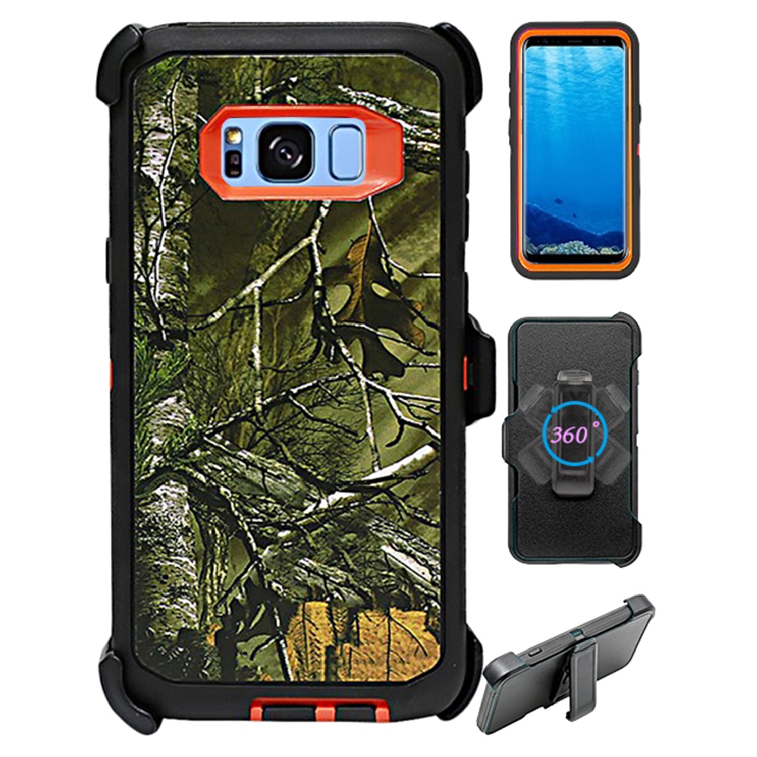Galaxy S8 Plus & Shock Reduction Case with Belt Clip (No Screen) Design Full body/Heavy Duty Protection Case