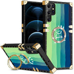 Samsung Galaxy S23 Ultra TPU luxury  fashion case with kickstand
