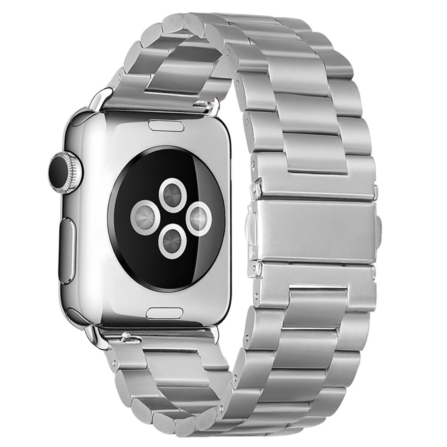 42/44 mm Stainless Steel Wristband with Butterfly Buckle for i-Watch Series 4/3/2/1