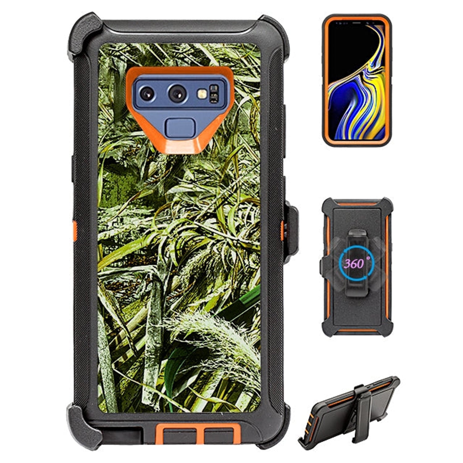 Galaxy Note 9 Design Full Protection Heavy Duty Case for (No Screen)
