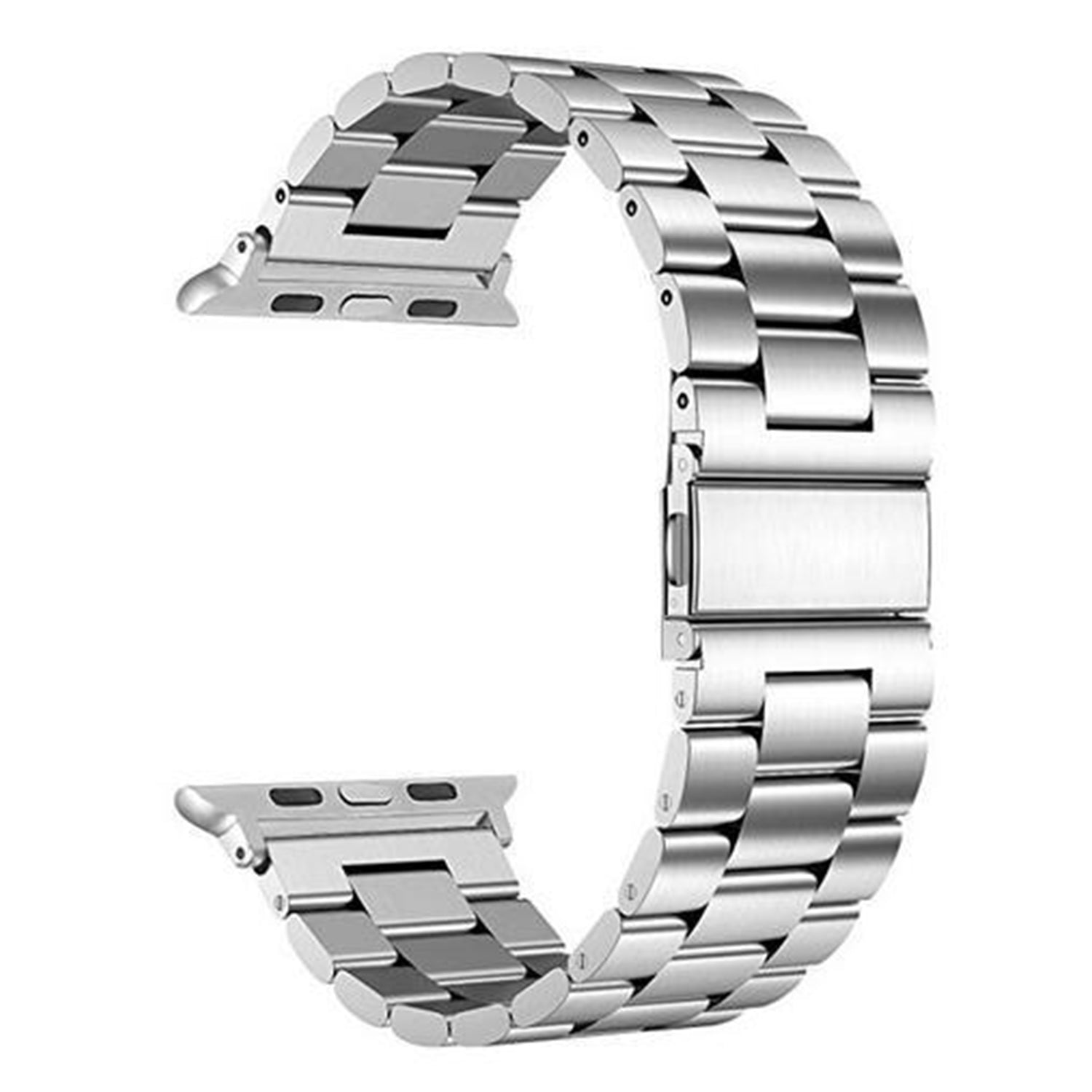 38/40 mm Stainless Steel Wristband with Butterfly Buckle for i-Watch Series 4/3/2/1 - Rose Gold
