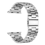 42/44 mm Stainless Steel Wristband with Butterfly Buckle for i-Watch Series 4/3/2/1