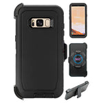 Samsung Galaxy S8 Heavy Duty Shock Reduction Case with Belt Clip (No Screen)