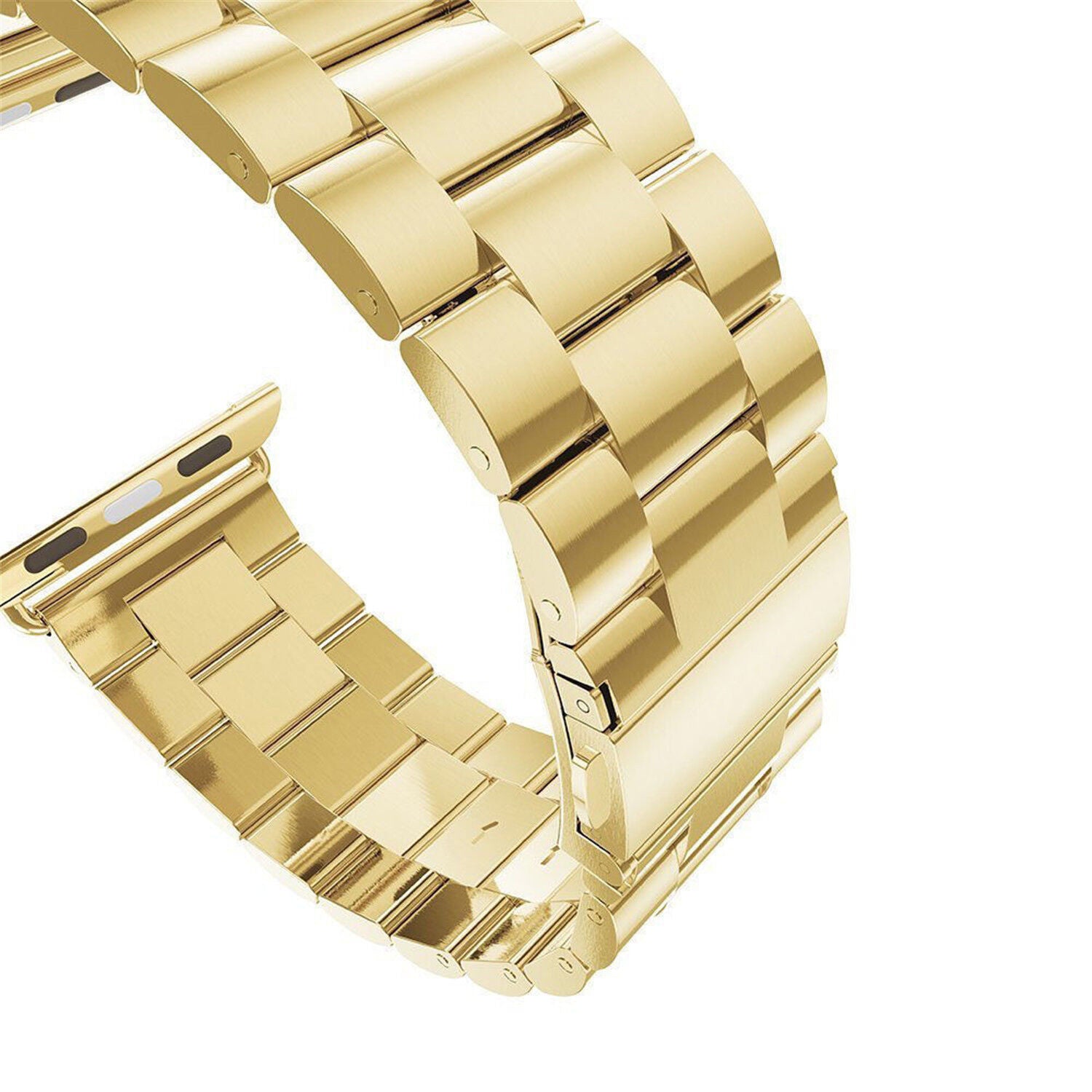 42/44 mm Stainless Steel Wristband with Butterfly Buckle for i-Watch Series 4/3/2/1