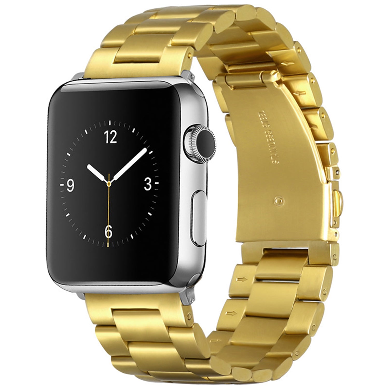 42/44 mm Stainless Steel Wristband with Butterfly Buckle for i-Watch Series 4/3/2/1