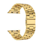 38/40 mm Stainless Steel Wristband with Butterfly Buckle for i-Watch Series 4/3/2/1 - Rose Gold