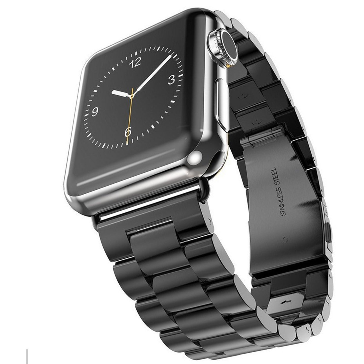 42/44 mm Stainless Steel Wristband with Butterfly Buckle for i-Watch Series 4/3/2/1