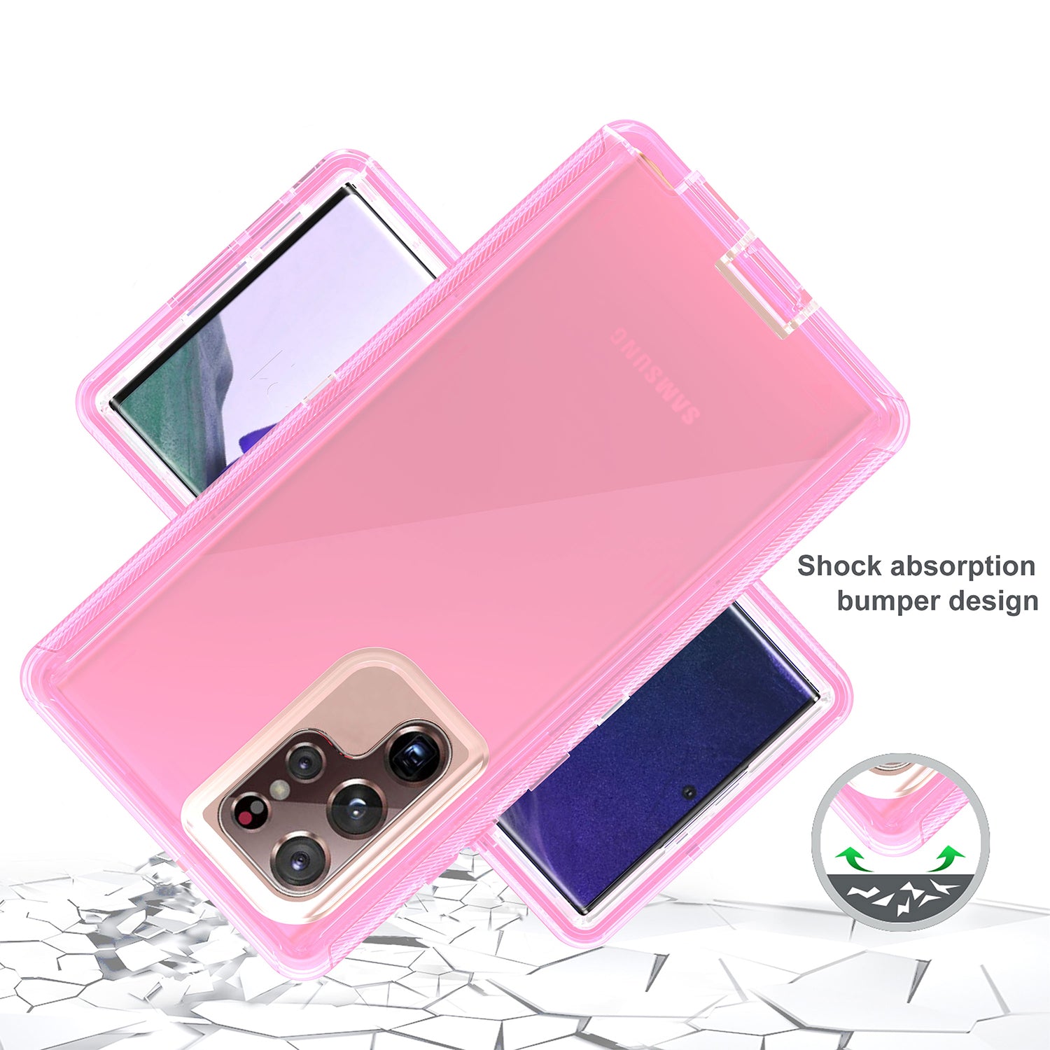 Galaxy S23 Ultra Transparent Full Protection Heavy Duty Case
