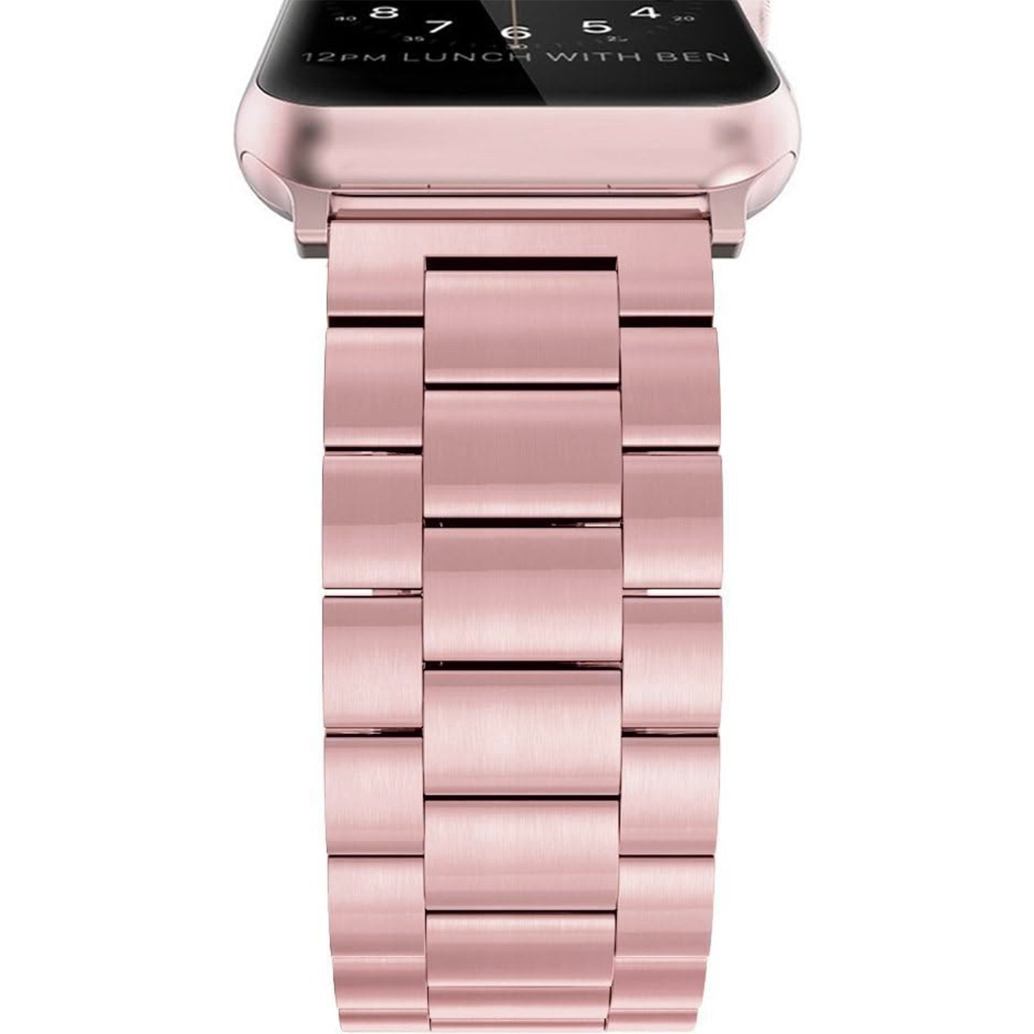 42/44 mm Stainless Steel Wristband with Butterfly Buckle for i-Watch Series 4/3/2/1