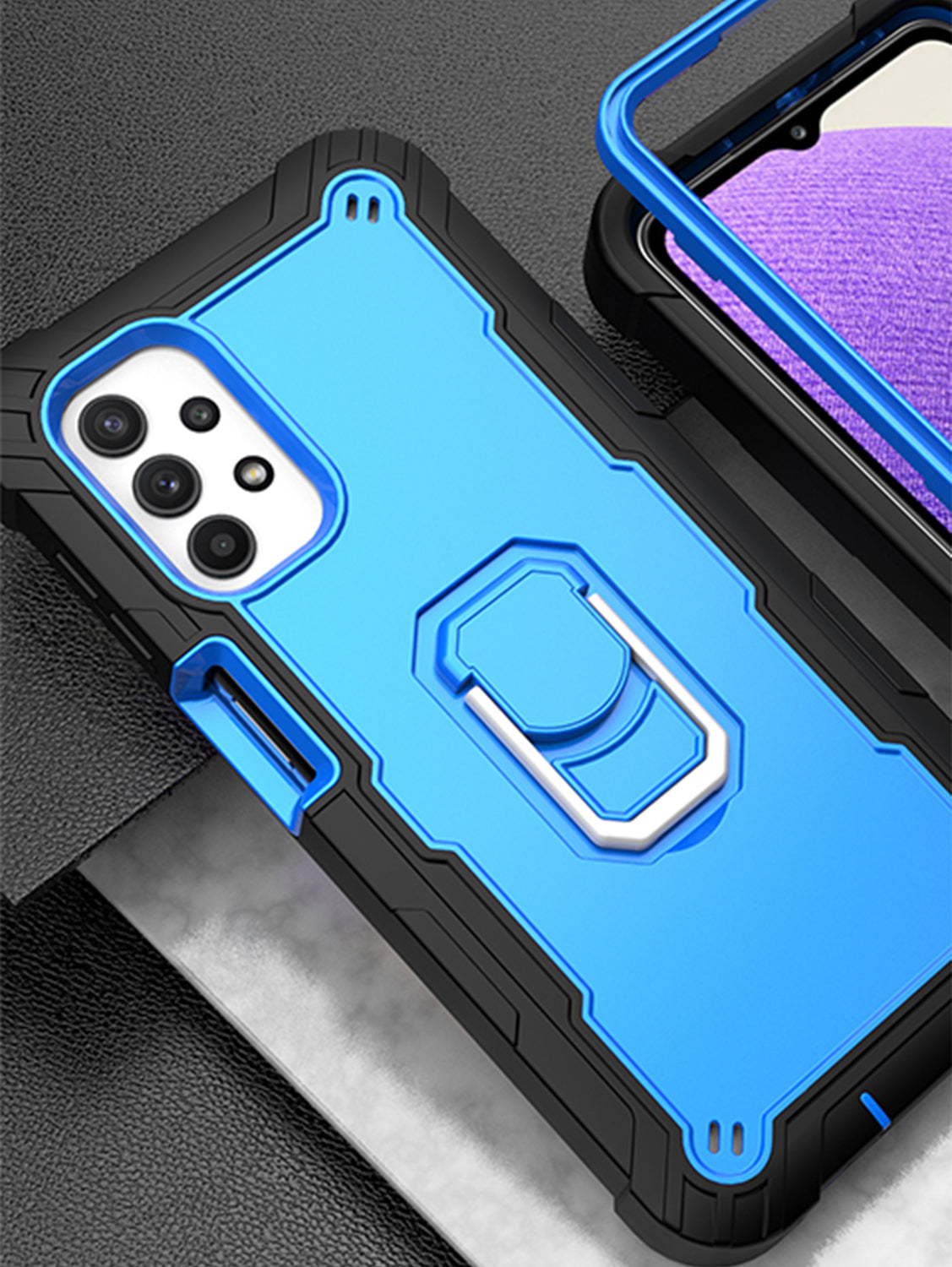Full azimuth protection hardware bracket silicone case for Samsung Galaxy A72(5G)Case