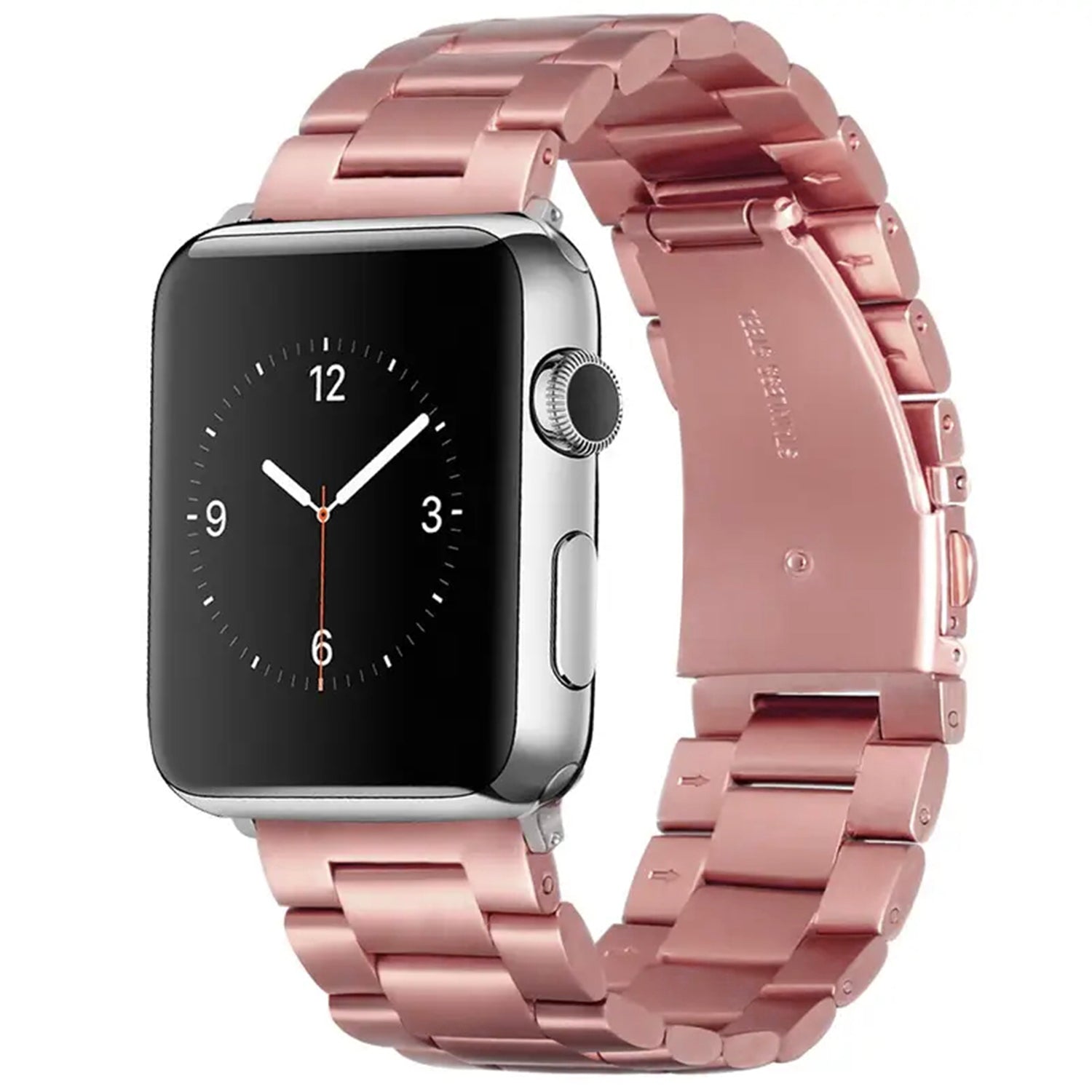 42/44 mm Stainless Steel Wristband with Butterfly Buckle for i-Watch Series 4/3/2/1