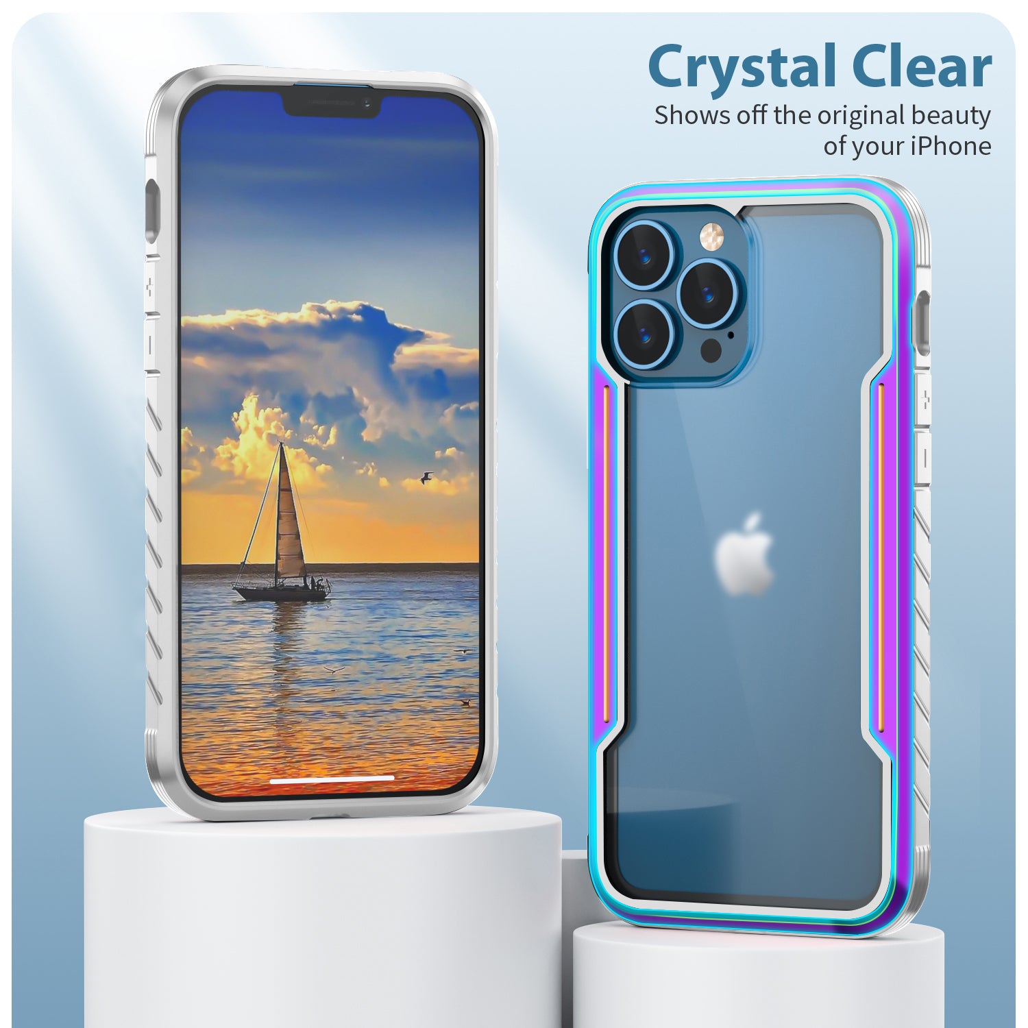 iPhone 11 Pro Max Case  with Colorful Bumper Full Body Heavy Duty Protection