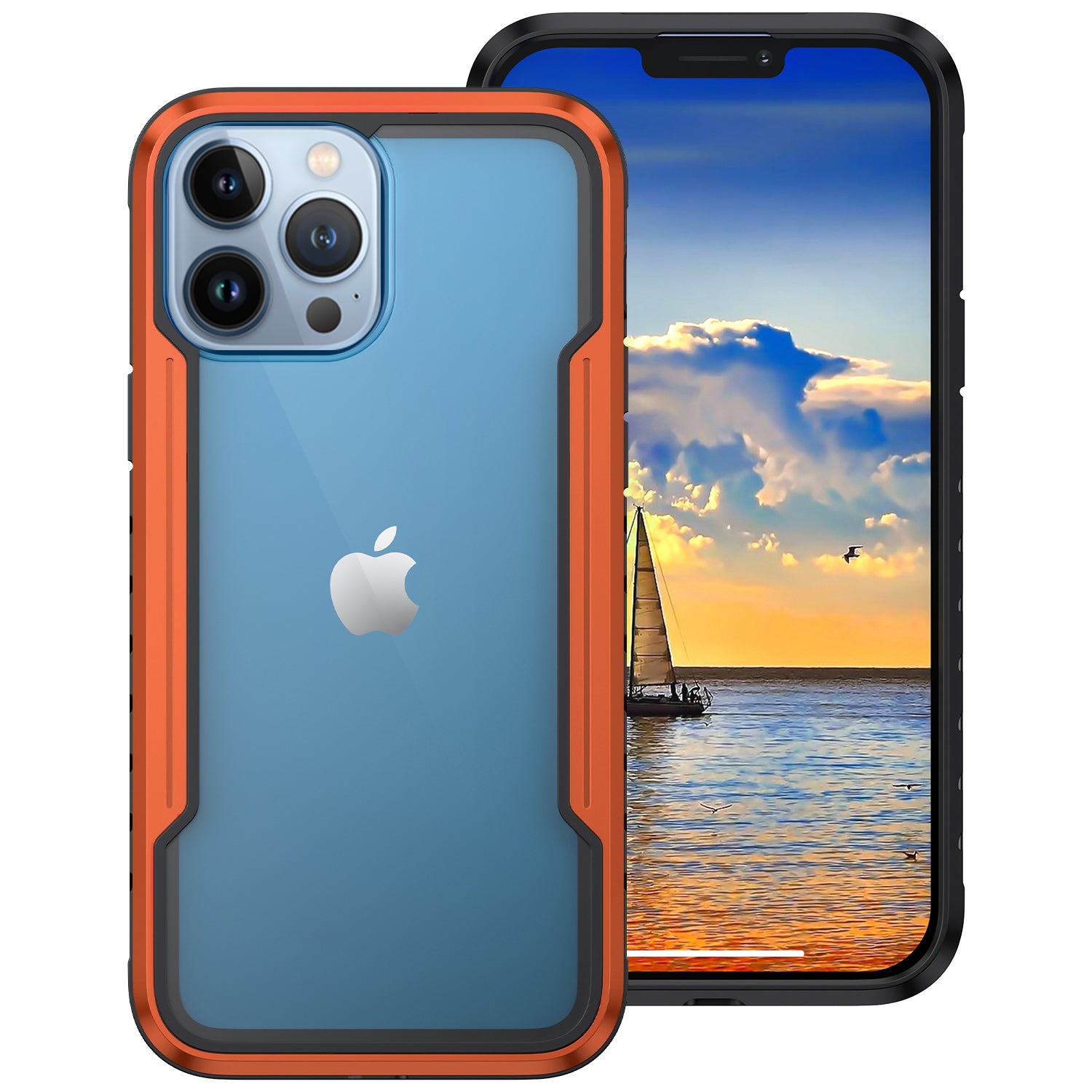 iPhone 11 Pro Max Case  with Colorful Bumper Full Body Heavy Duty Protection